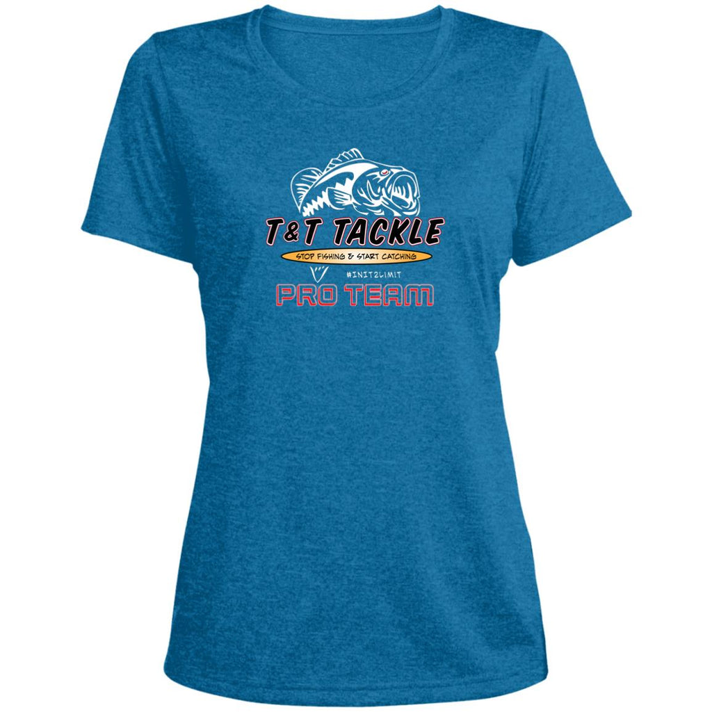 Pro Team Ladies' Heather Scoop Neck Performance Tee