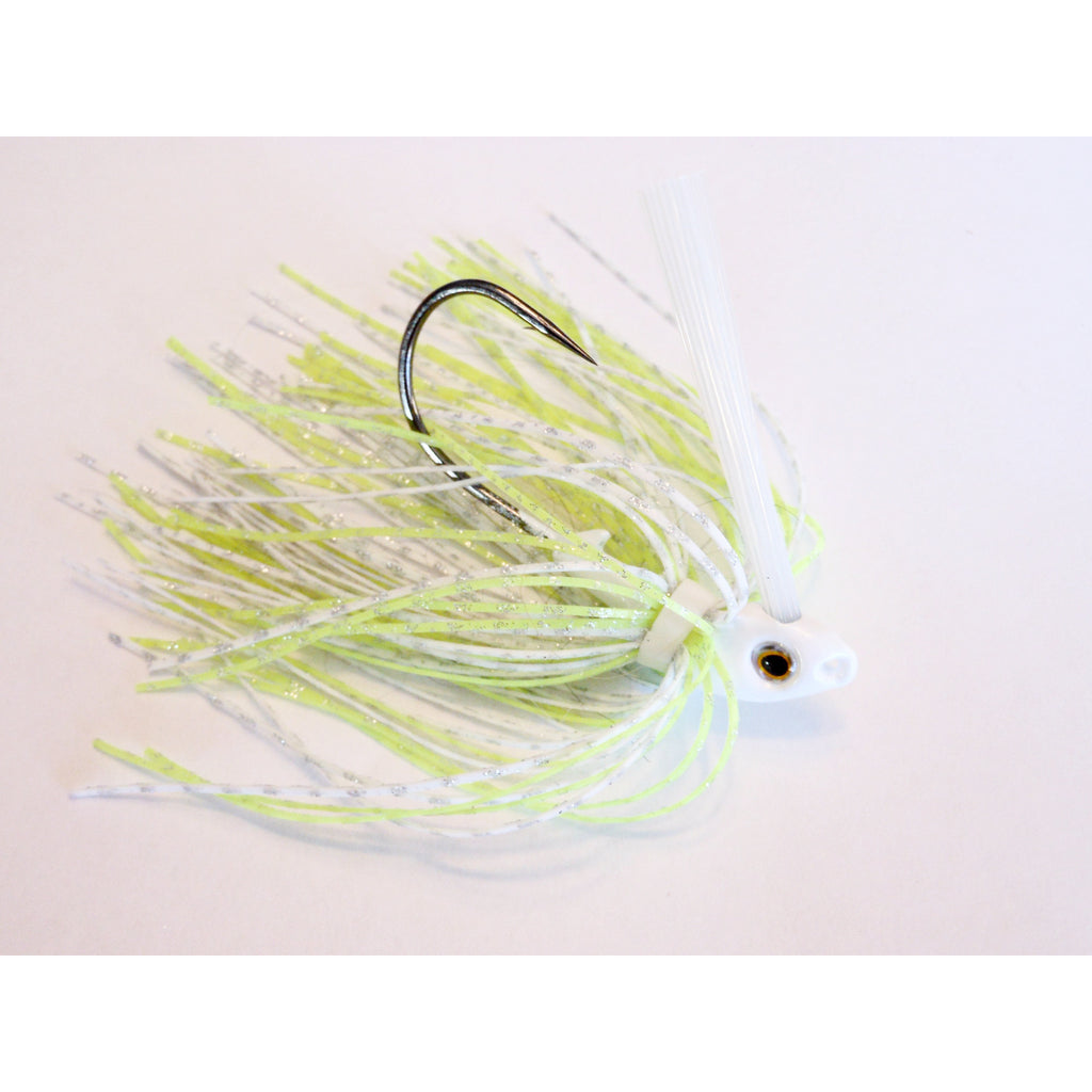 C-4 Swim Jig - White/Chartreuse - T&T Tackle
