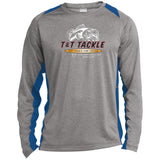 T&T Tackle - Long Sleeve Heather Colorblock Performance Tee