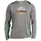 T&T Tackle - Long Sleeve Heather Colorblock Performance Tee