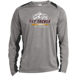 T&T Tackle - Long Sleeve Heather Colorblock Performance Tee
