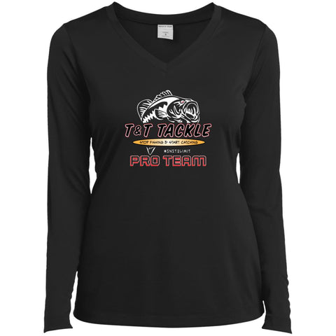 Pro Team Ladies’ Long Sleeve Performance V-Neck Tee
