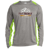 T&T Tackle - Long Sleeve Heather Colorblock Performance Tee