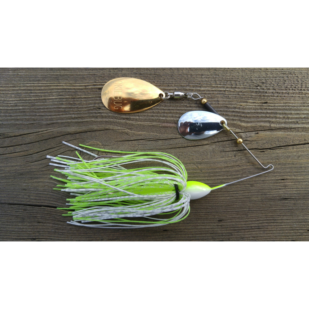 CrossFire Spinnerbait - White/Chart - T&T Tackle